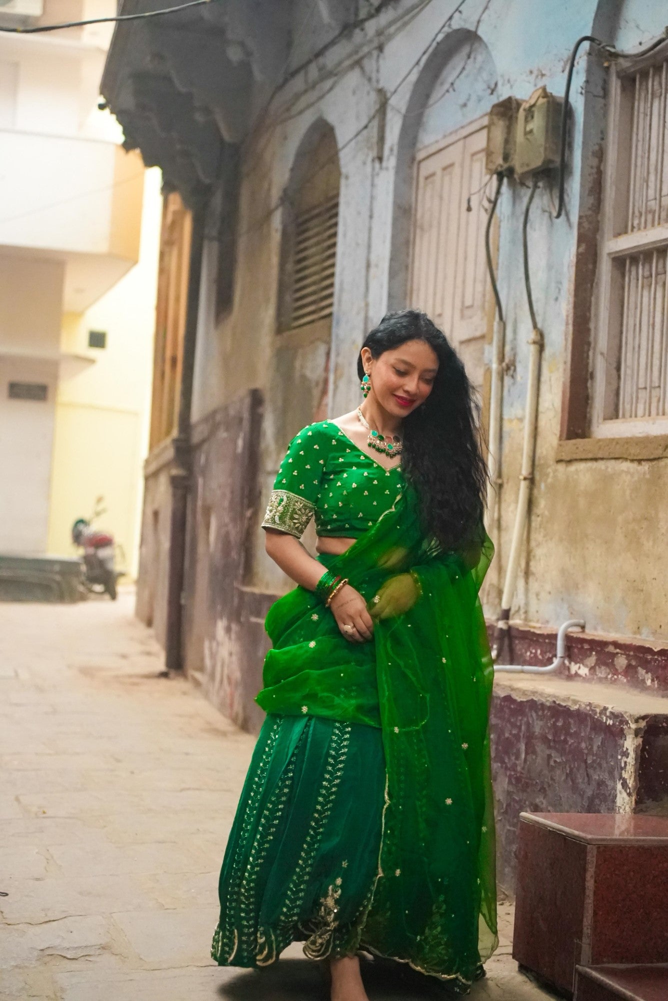 Image of Vanika Green Lehenga
