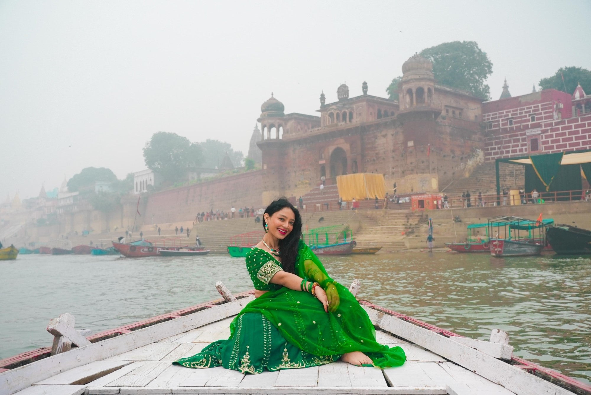 Image of Vanika Green Lehenga