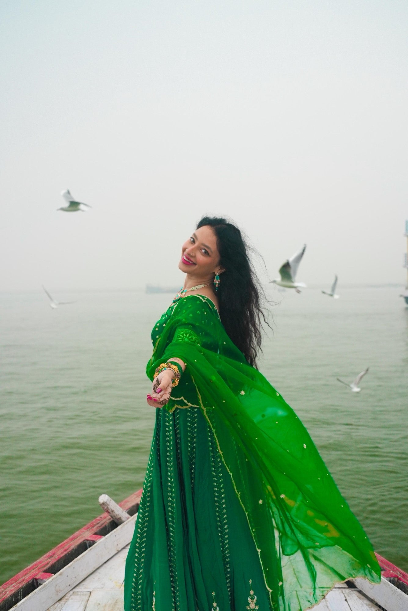 Image of Vanika Green Lehenga