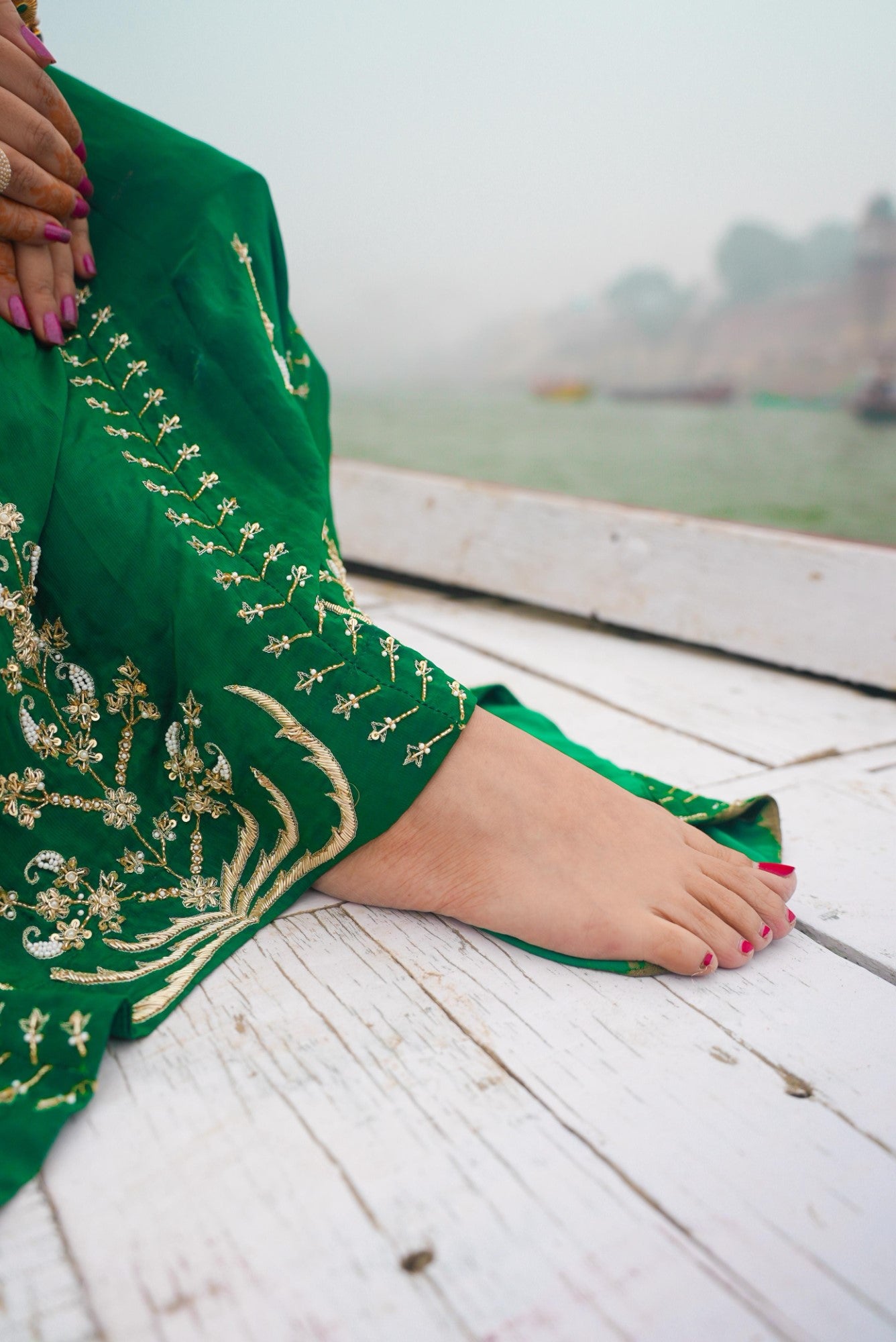 Image of Vanika Green Lehenga